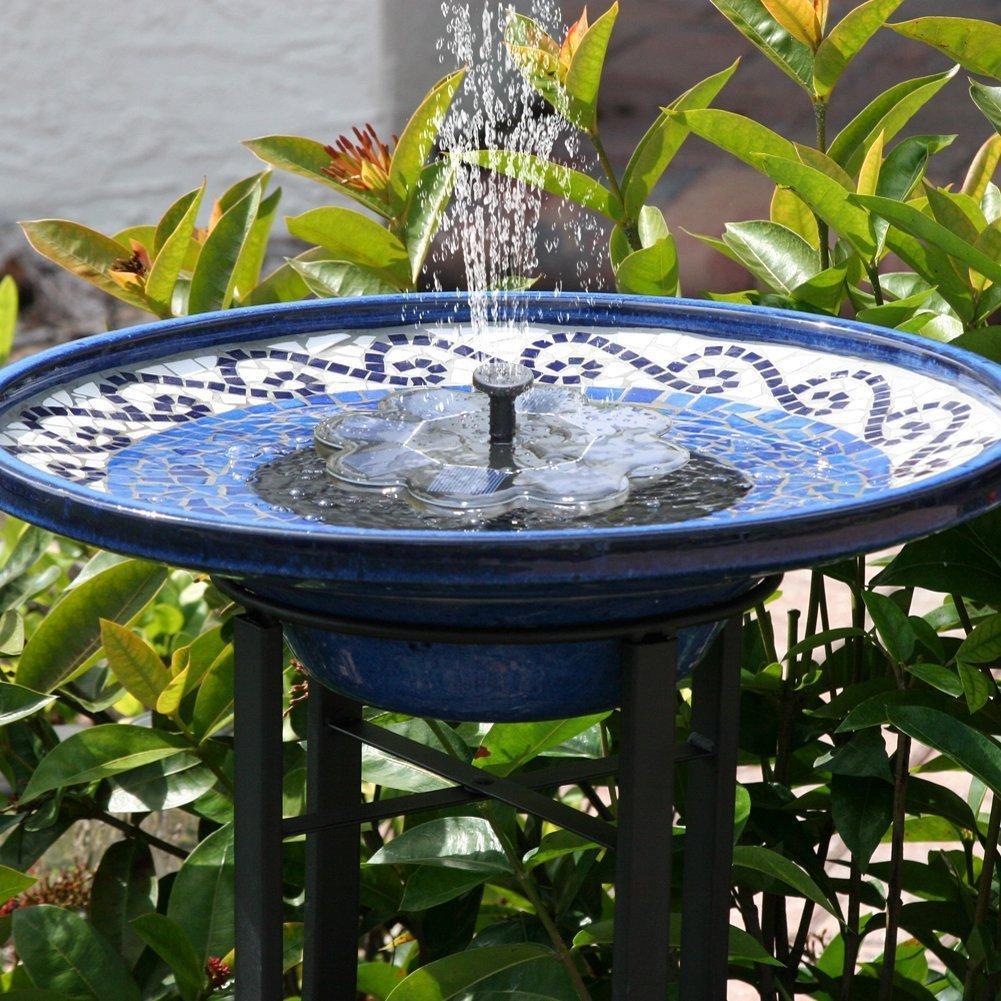 Solar-Powered Water Fountain.